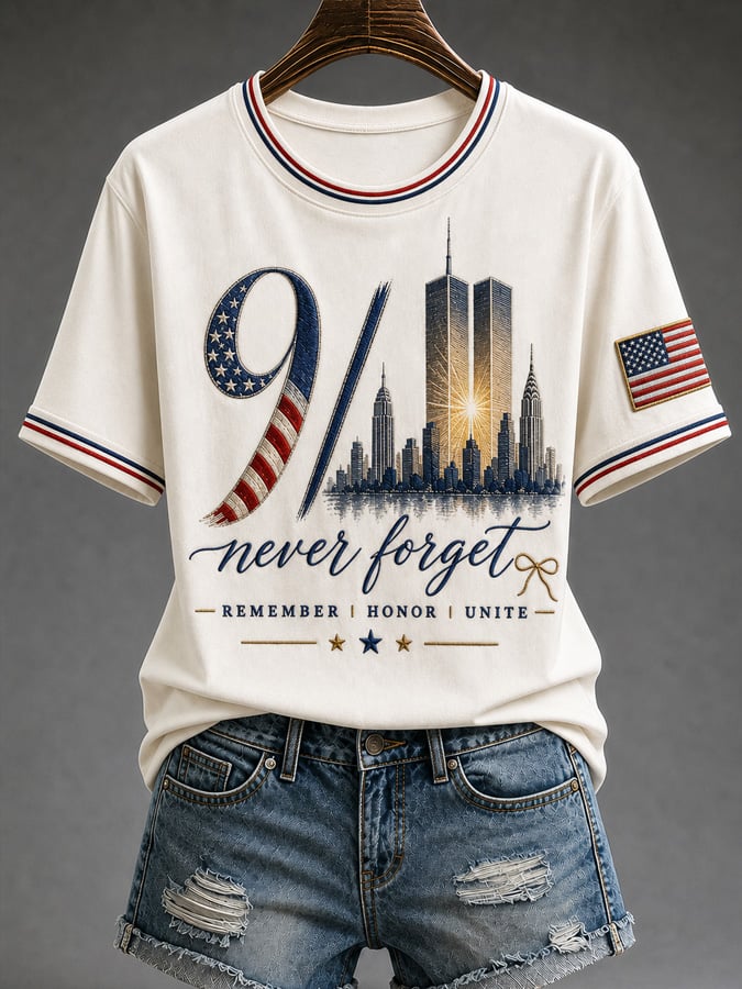 Women's USA 911 Print T-Shirt