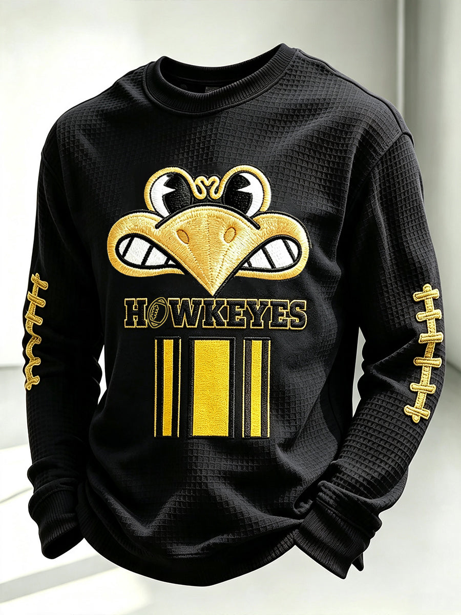 Men'S Football Printed Waffle T-Shirt