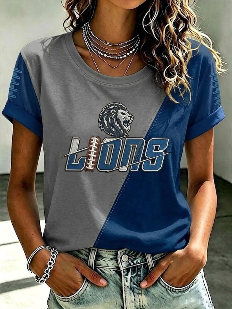 Women'S Fan Printed Round Neck T-Shirt