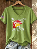 Women'S Casual Colorado Strong T-Shirt