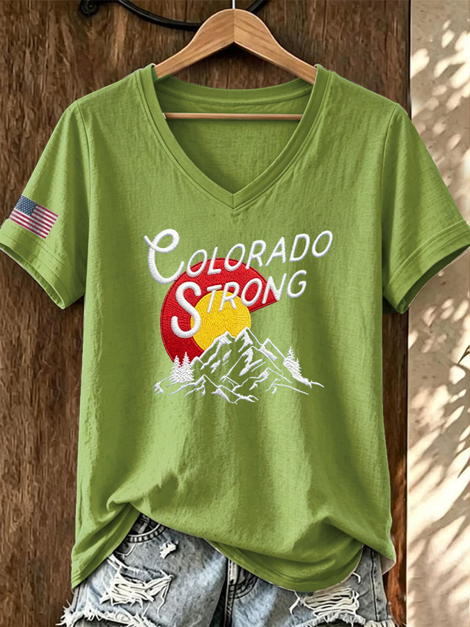 Women'S Casual Colorado Strong T-Shirt