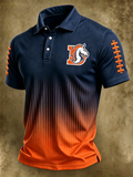 Men's Football Print Casual Printed T-shirt