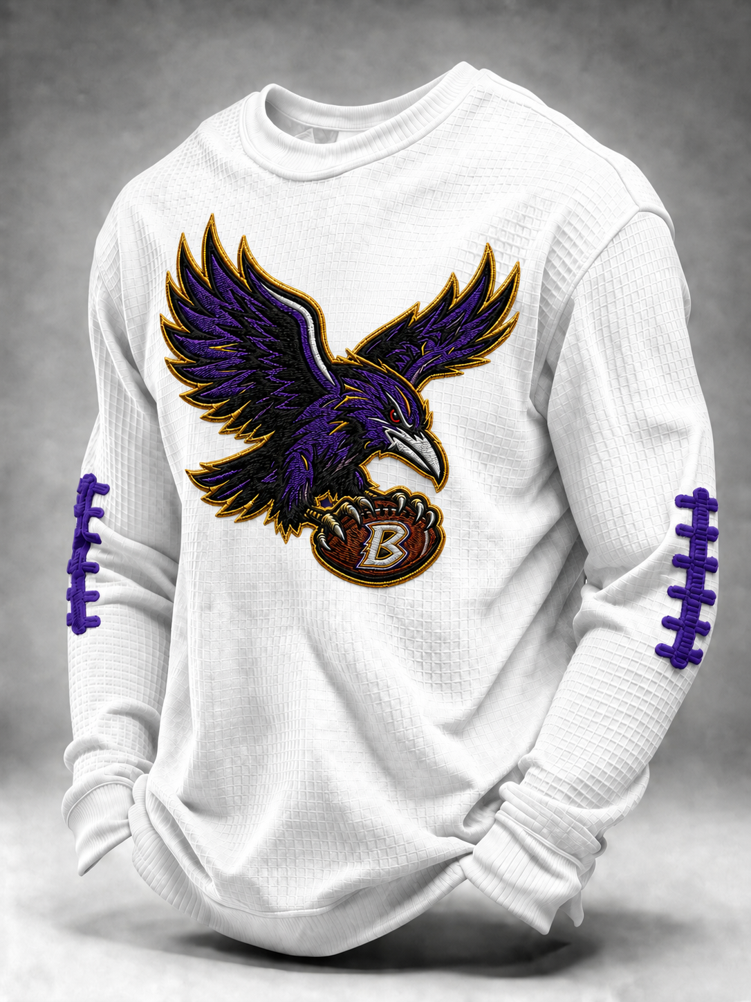 Men'S Football Printed Waffle T-Shirt
