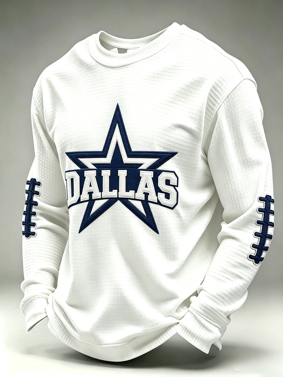 Men's Retro Football Waffle T-Shirt