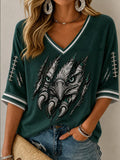 Women'S Football Print T-Shirt