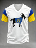 Men's Football Print Casual T-Shirt