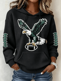 Women's Football Print Sweatshirt