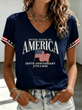 Women's USA 250th Anniversary Printed T-shirt