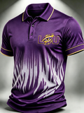 Men'S Football Fan Printed Polo Shirt
