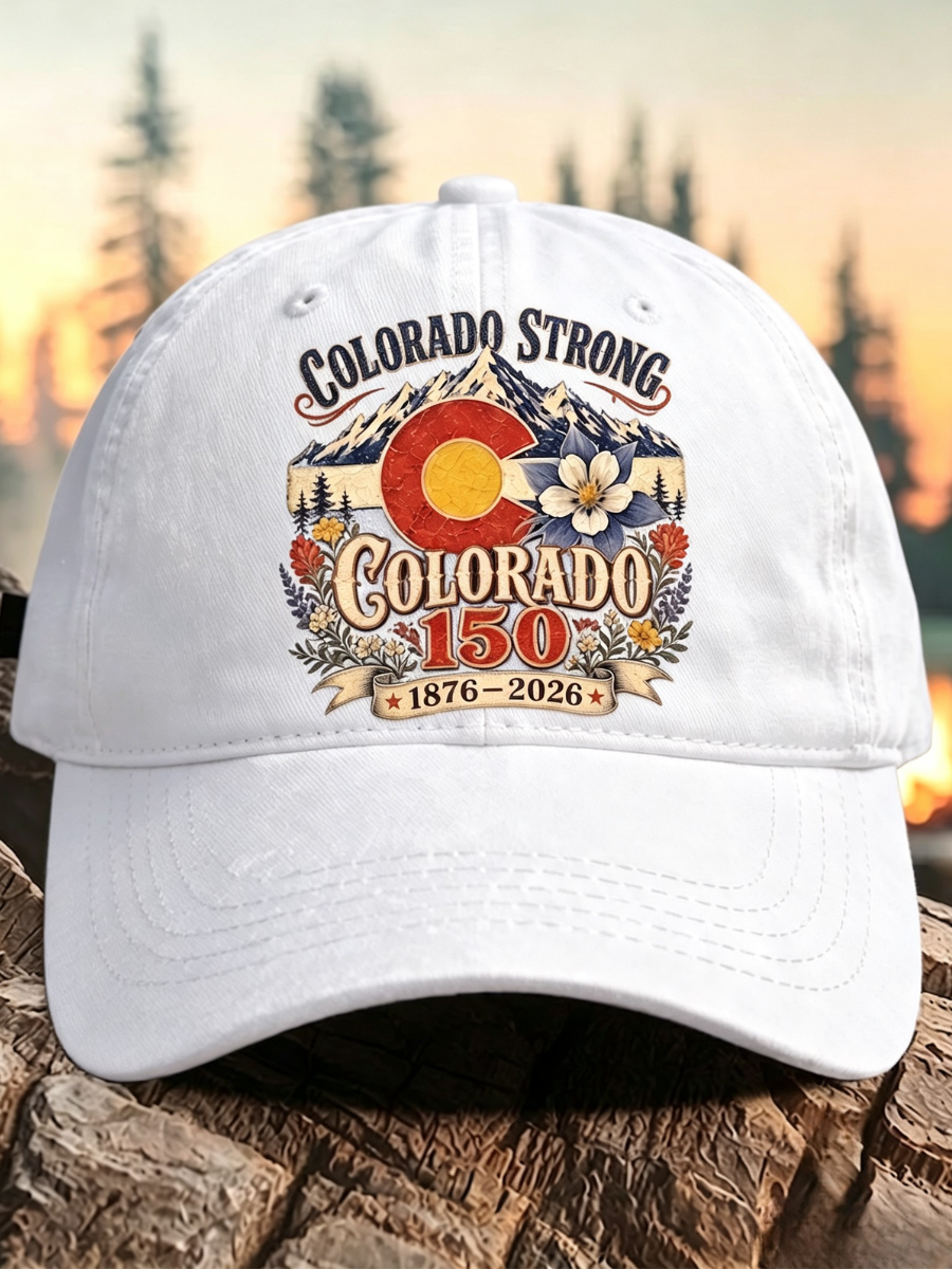 Retro Colorado Environmental Protection Print Baseball Cap