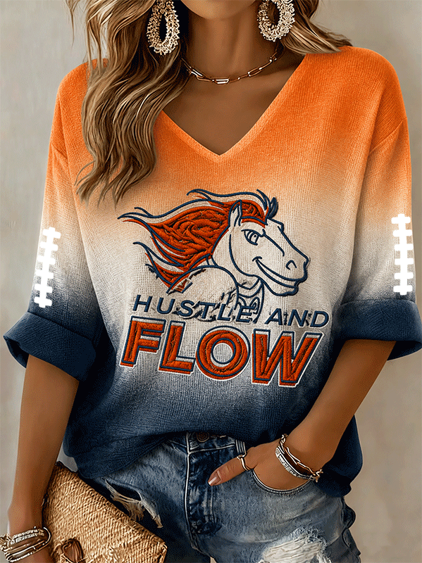 Women's Football Waffle Top