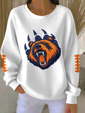Women'S Football Print Casual Sweatshirt