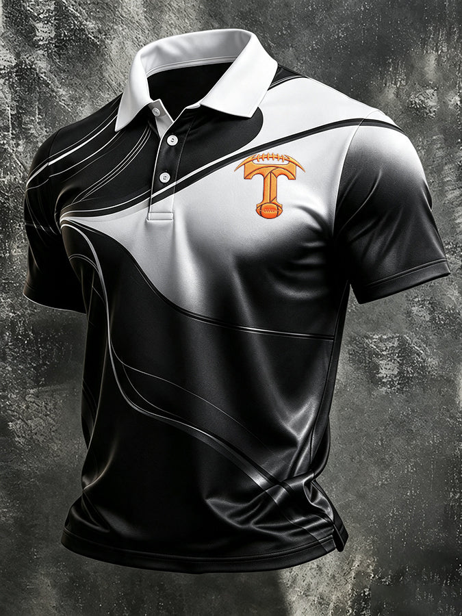 Men's Football Team Fans Football Print Casual Polo