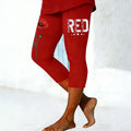 Women's Red Friday Art Print Leggings