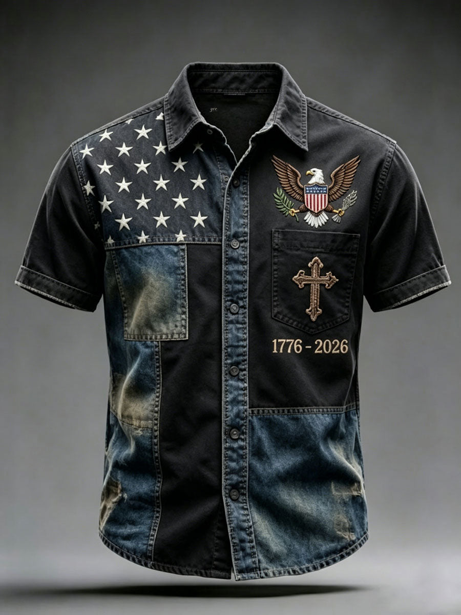 Men'S 250Th Anniversary National Print  Shirt