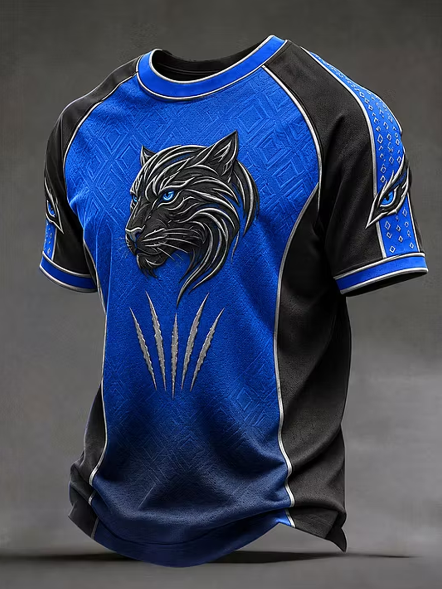 Men'S Football Fans Printed Short Sleeve T-Shirt