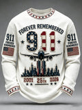 Men's 9/11 Anniversary Casual Printed T-shirt