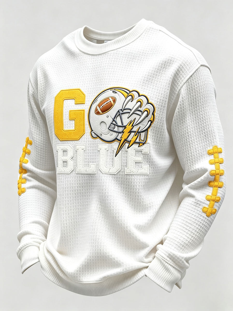 Men'S Rugby Printed Waffle T-Shirt