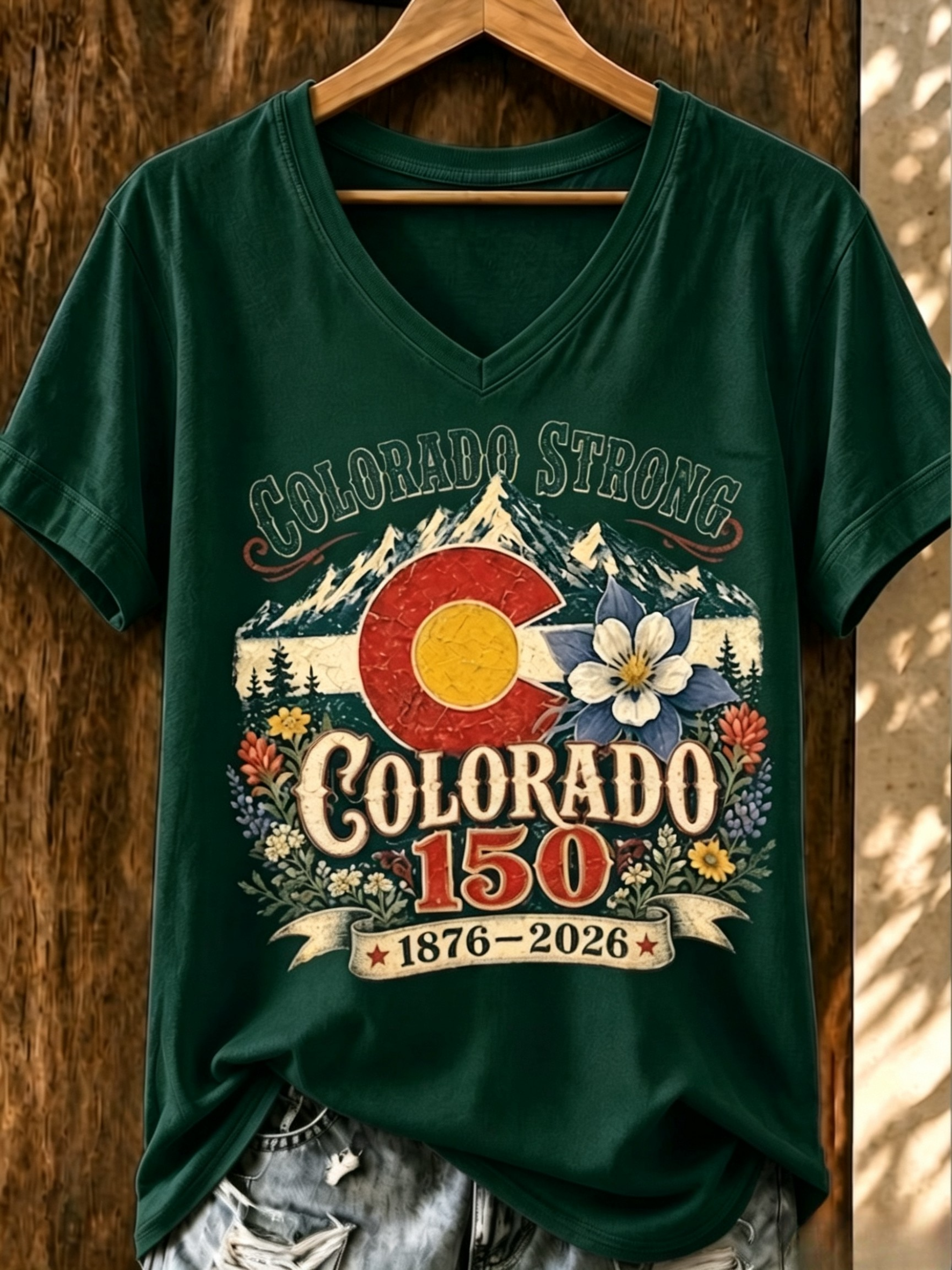 Women's Casual Colorado Strong T-shirt