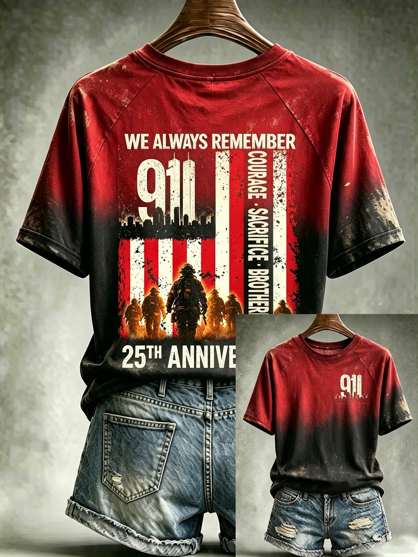 Women's 9/11 Memorial Graphic Top
