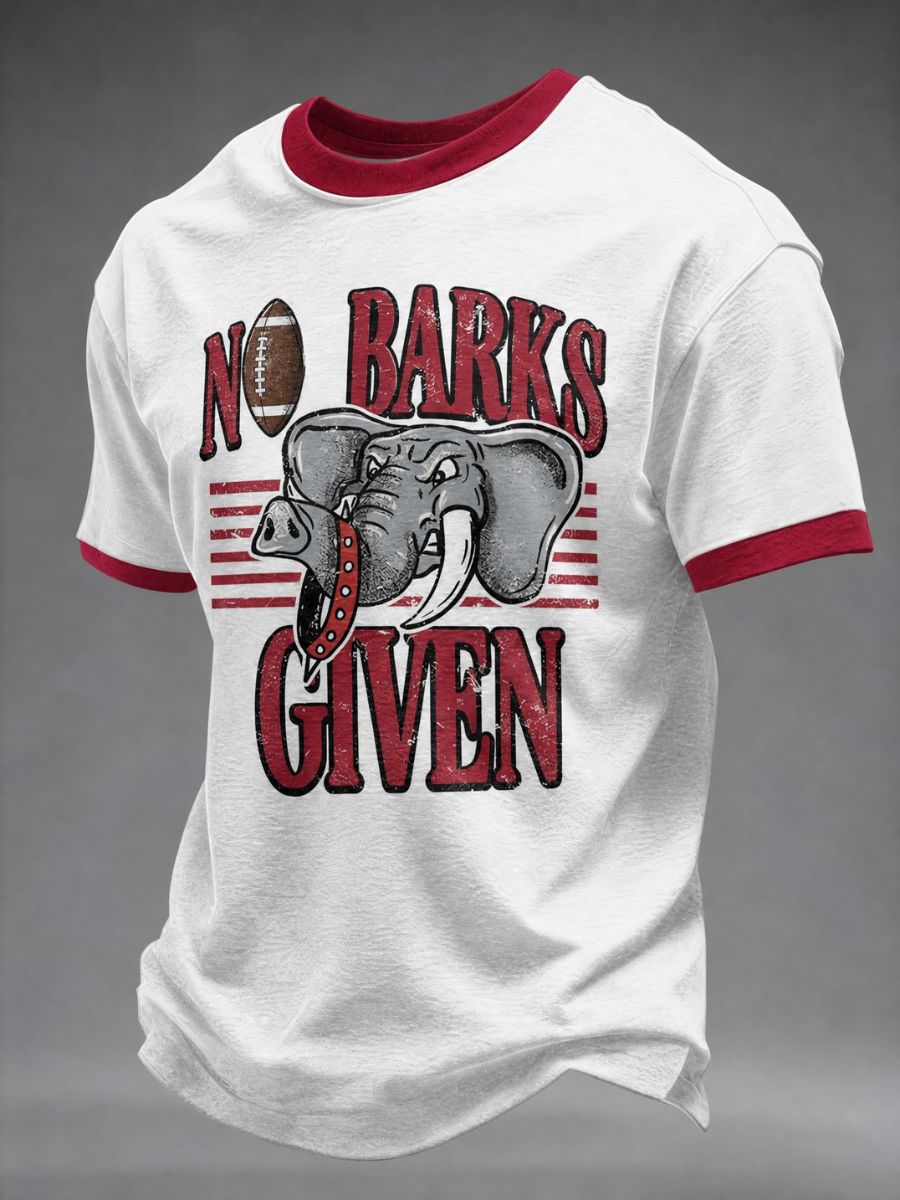 Men's Football Print Casual T-Shirt