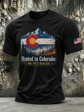 Men'S Colorado Strong: Rising From The Ashesn Printed T-Shirt