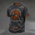 Men's Buffalo Soldier Summer Crew Neck T-Shirt