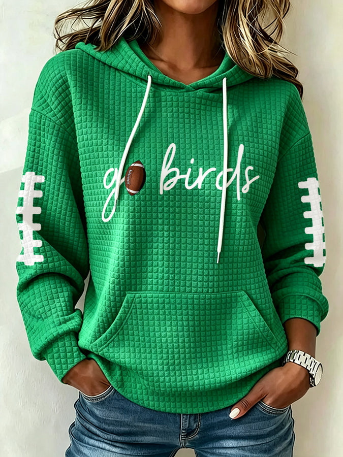 Women's Football Print Sweatshirt
