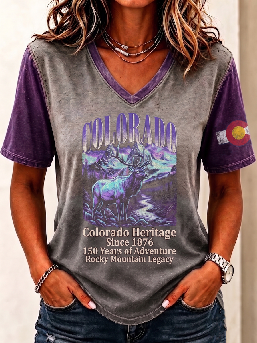 Women's Casual Colorado Strong T-shirt