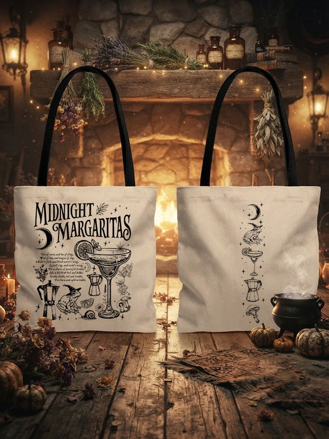 Retro Midnight Margaritas Casual Canvas Bag