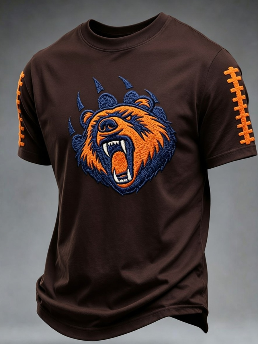 Men'S Rugby Fan Printed Casual T-Shirt