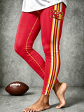Women'S Rugby Enthusiast Printed Leggings