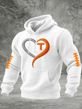 Men'S Football Printed Casual Hoodie