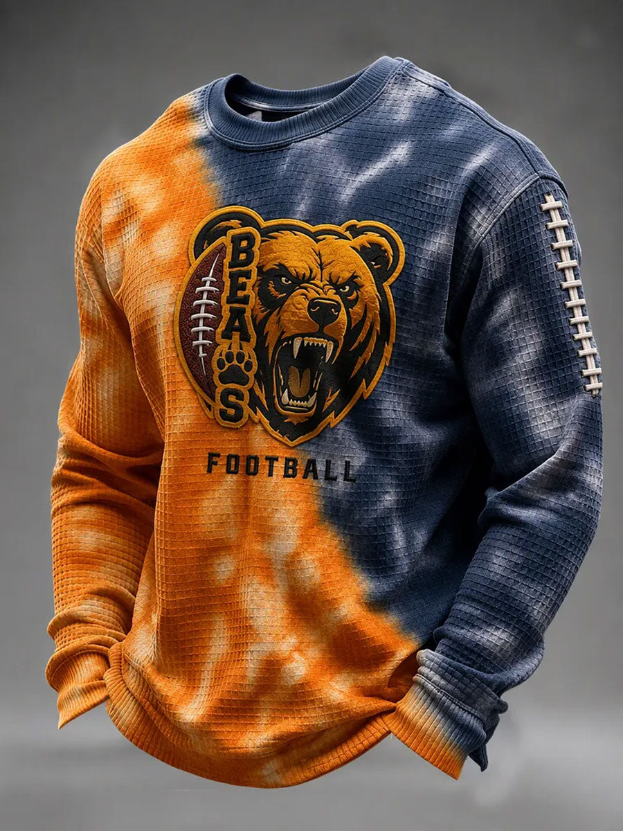 Men'S Football Printed Waffle T-Shirt