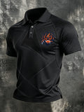 Men'S Retro Football Polo Shirt