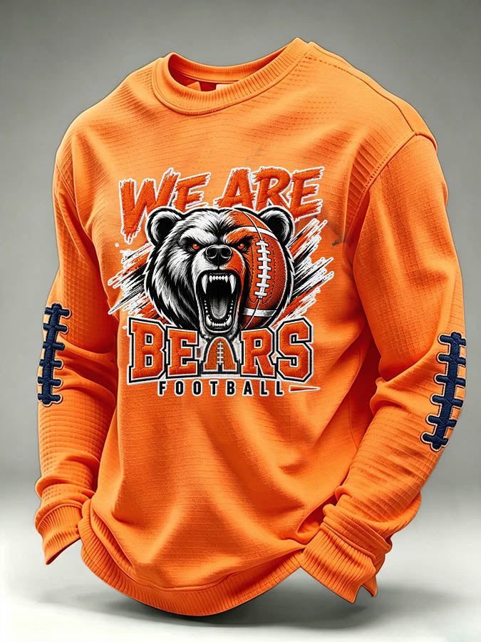 Men'S Football Printed Waffle T-Shirt