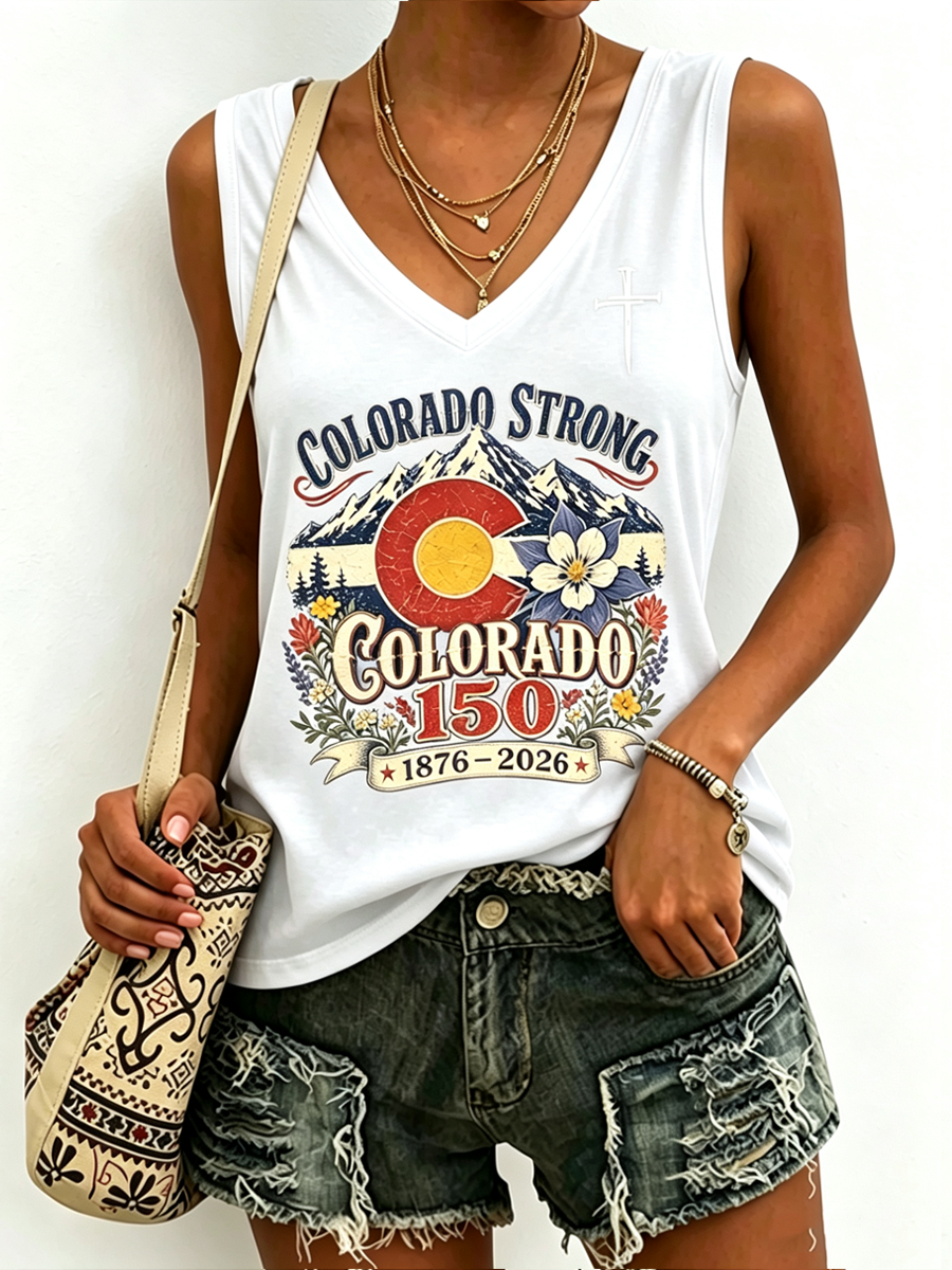 Women's Colorado's 150th Anniversary tank top