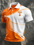 Men's Football Team Fans Football Print Casual Polo