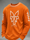 Men'S Football Printed Waffle T-Shirt