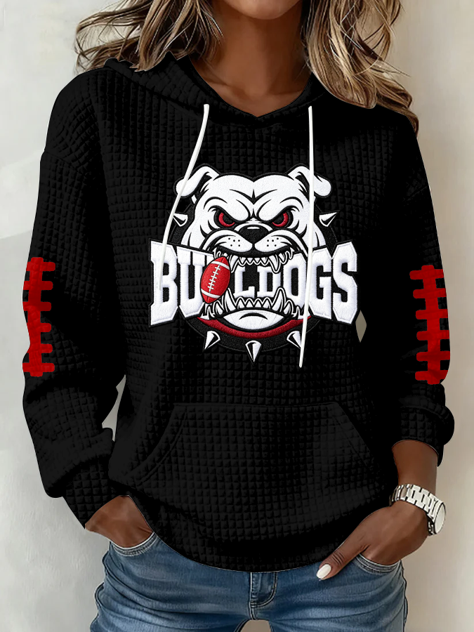 Women's Football Print Sweatshirt
