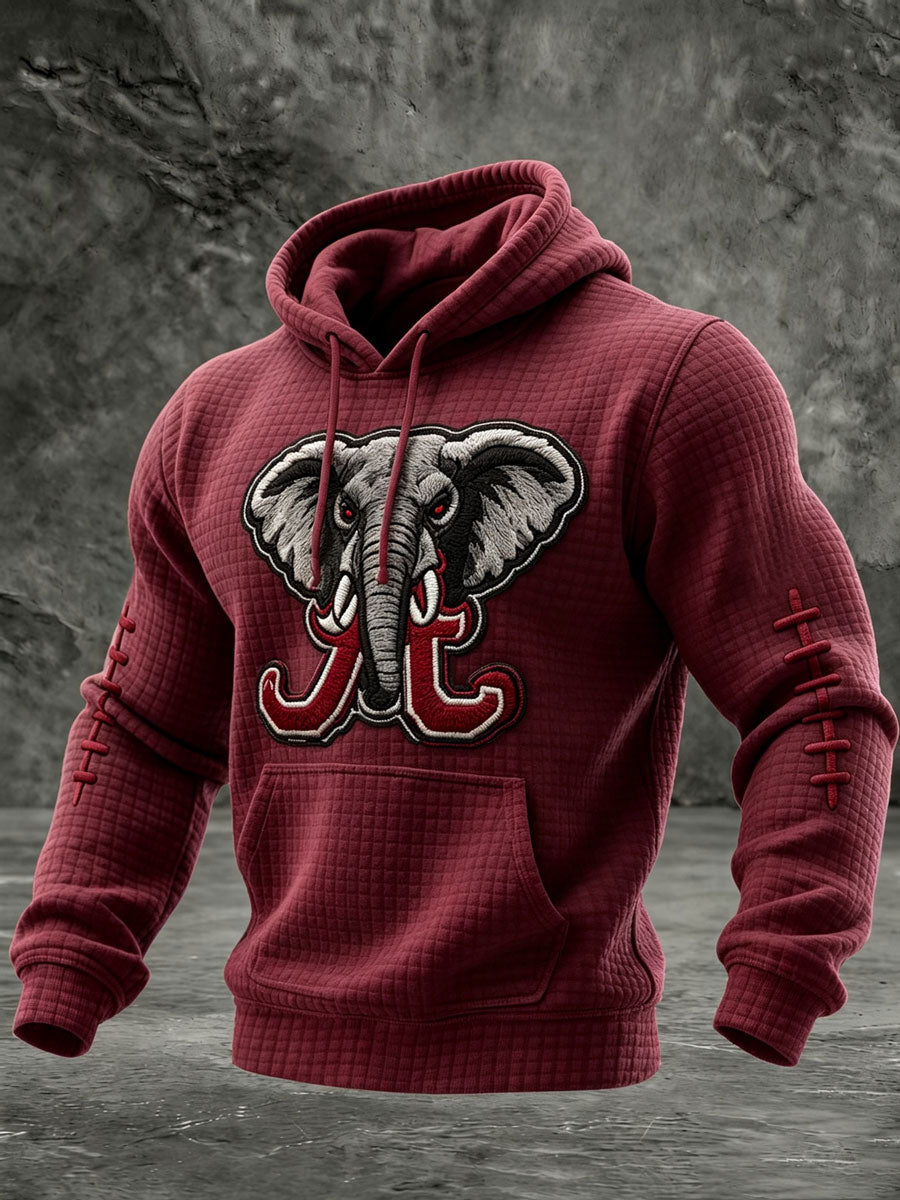 Men's Football Printed Casual Hoodie