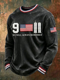 Men's 9/11 Memorial Graphic Crewneck Sweatshirt