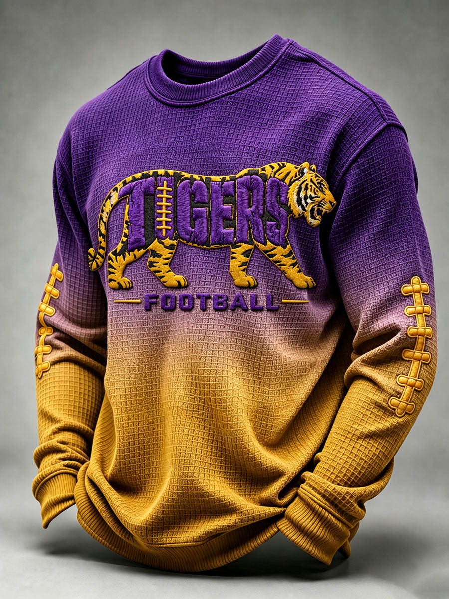 Men'S Football Printed Waffle T-Shirt