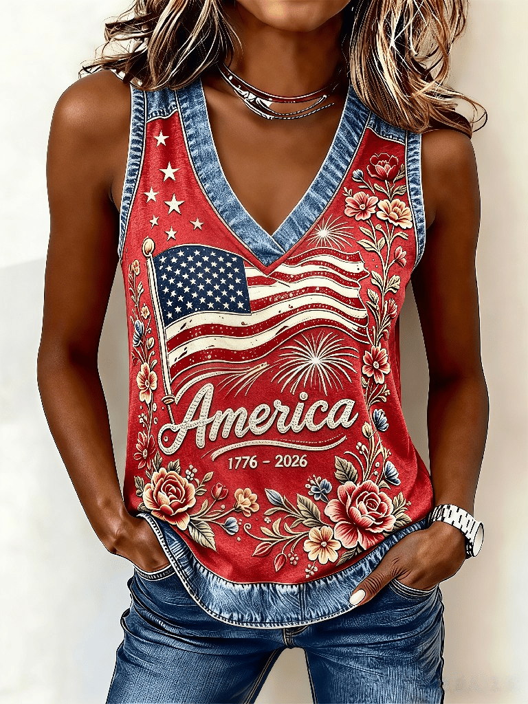 Women’s USA 250th Anniversary Freedom Graphic Tank Top