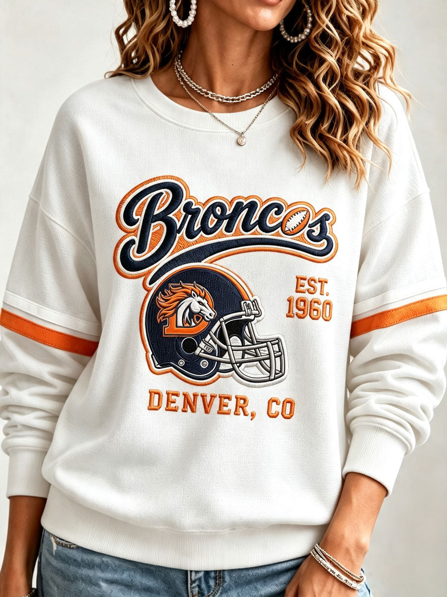 Women's Football Printed Casual Sweatshirt