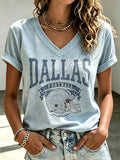 Women's Football Printed Casual Sweatshirt