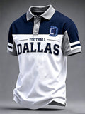 Men'S Football Print Casual Top