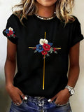 Women's 250th Anniversary Of The United States Flag Print T-Shirt