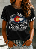 Women'S Colorado Strong: Rising From The Ashesn Printed T-Shirt