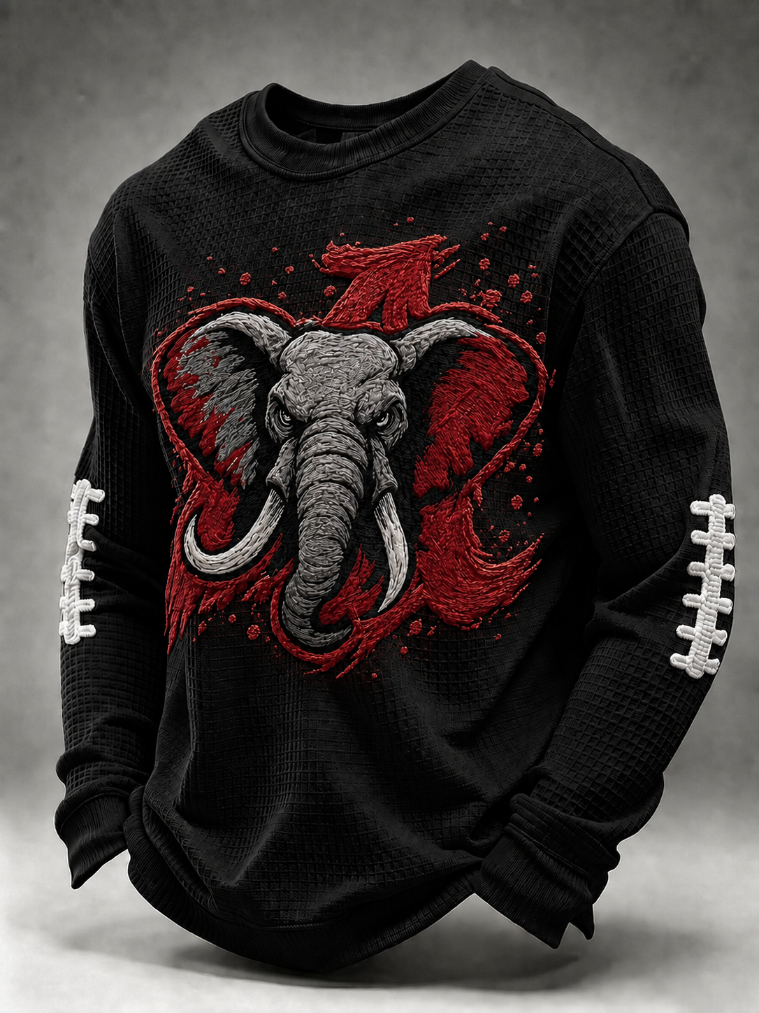 Men'S Football  Printed Waffle T-Shirt